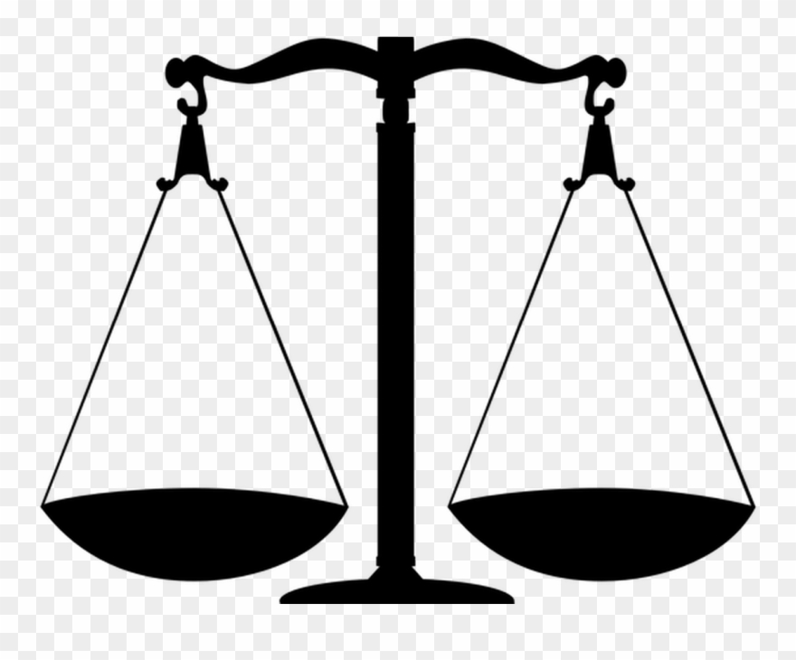 Clipart Scale Of Justice - Png Download