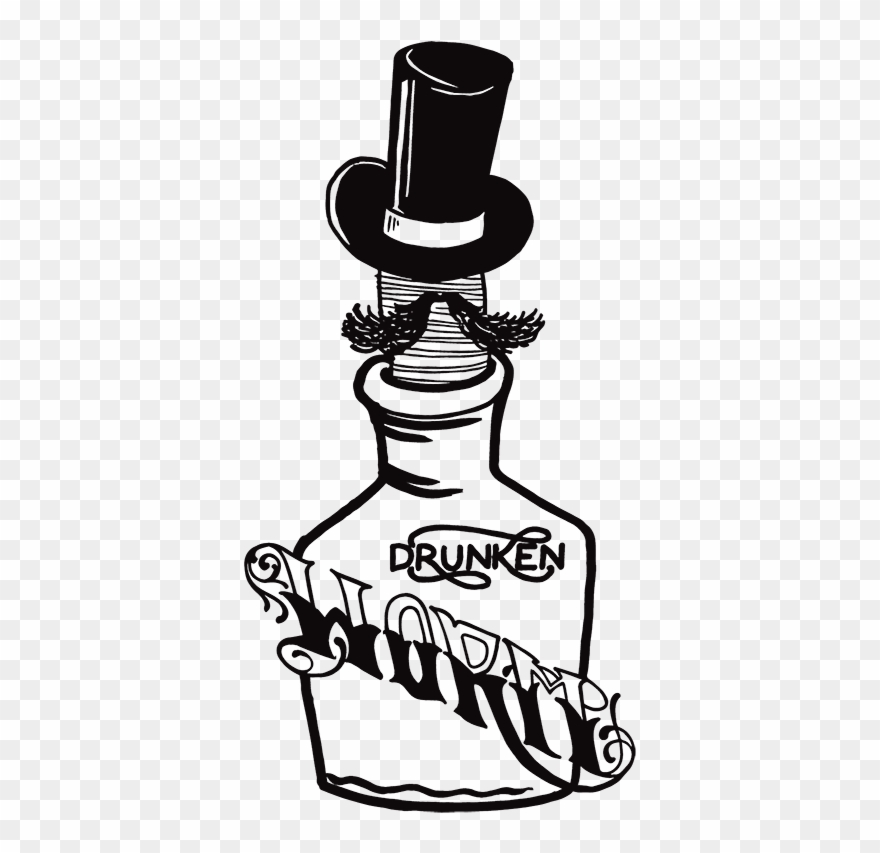 Worm Clipart Drunk - Drunken Worm - Png Download