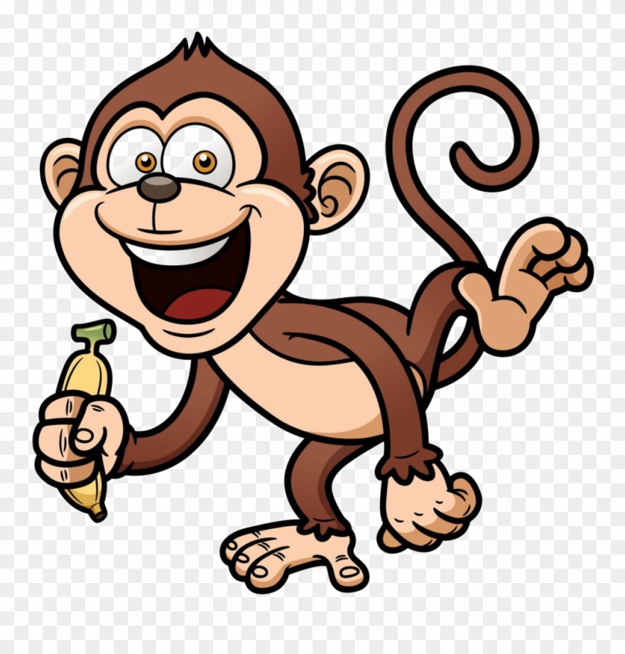 Graphic Stock Cartoon Clip Art Transprent Png Free - Mono Dibujo Transparent Png