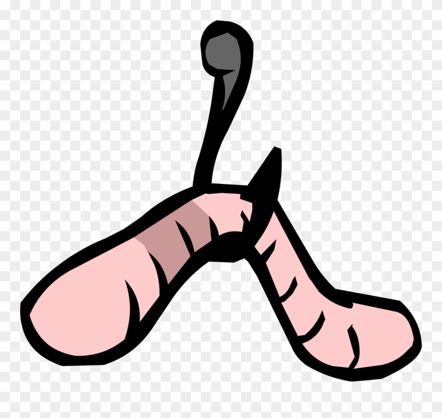 Worms Clipart Fishing Worm - Club Penguin Fishing Hook - Png Download