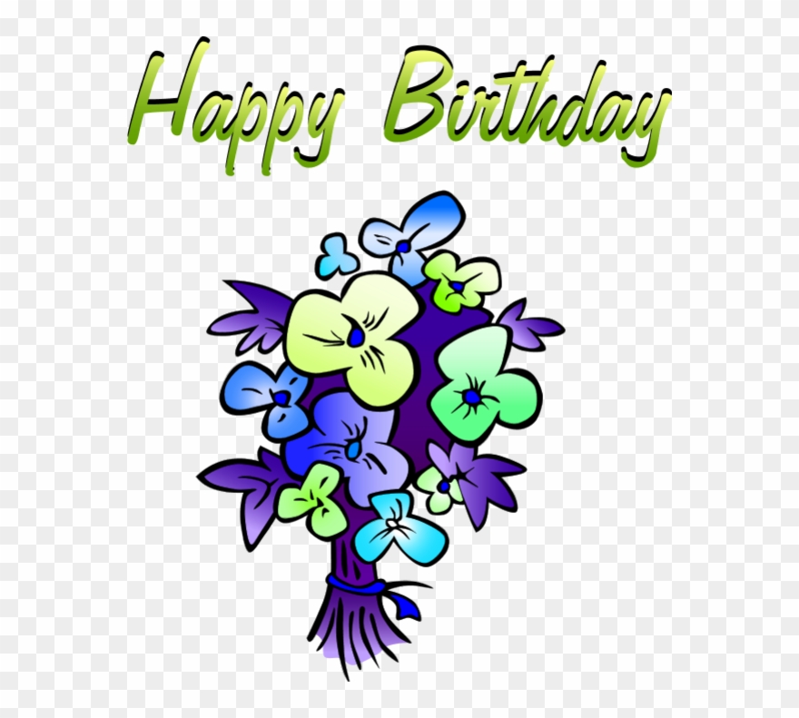 Search Results Happy Birthday Flowers Clip Art Wedding - Clip Art Birthday Flower - Png Download