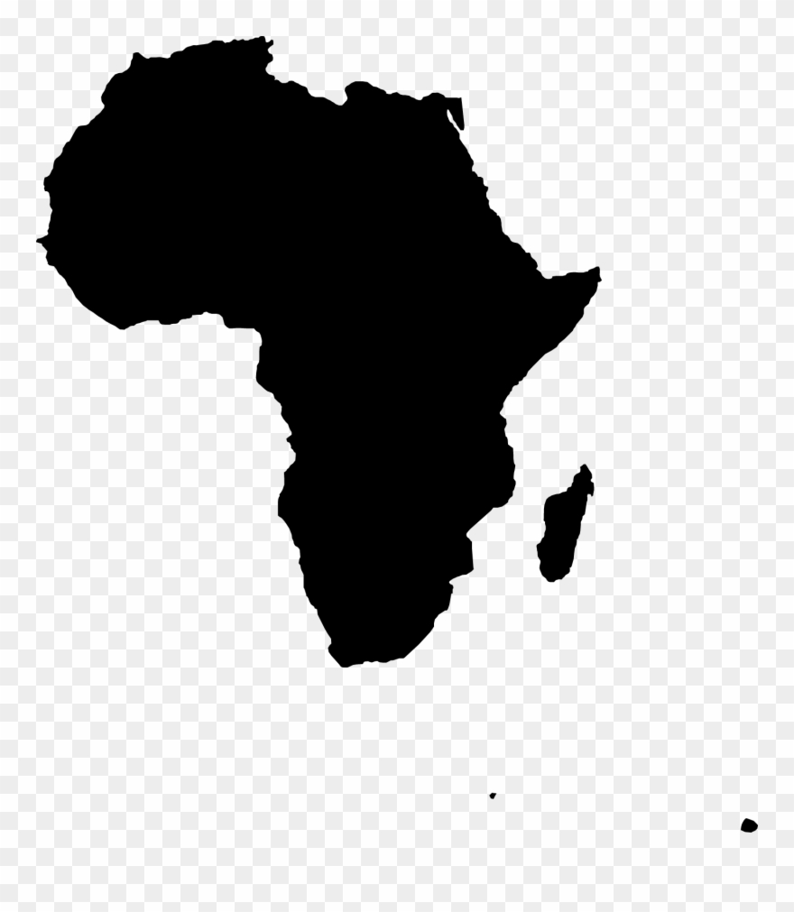 Map Of Africa Clipart - Africa Map Vector Png Transparent Png