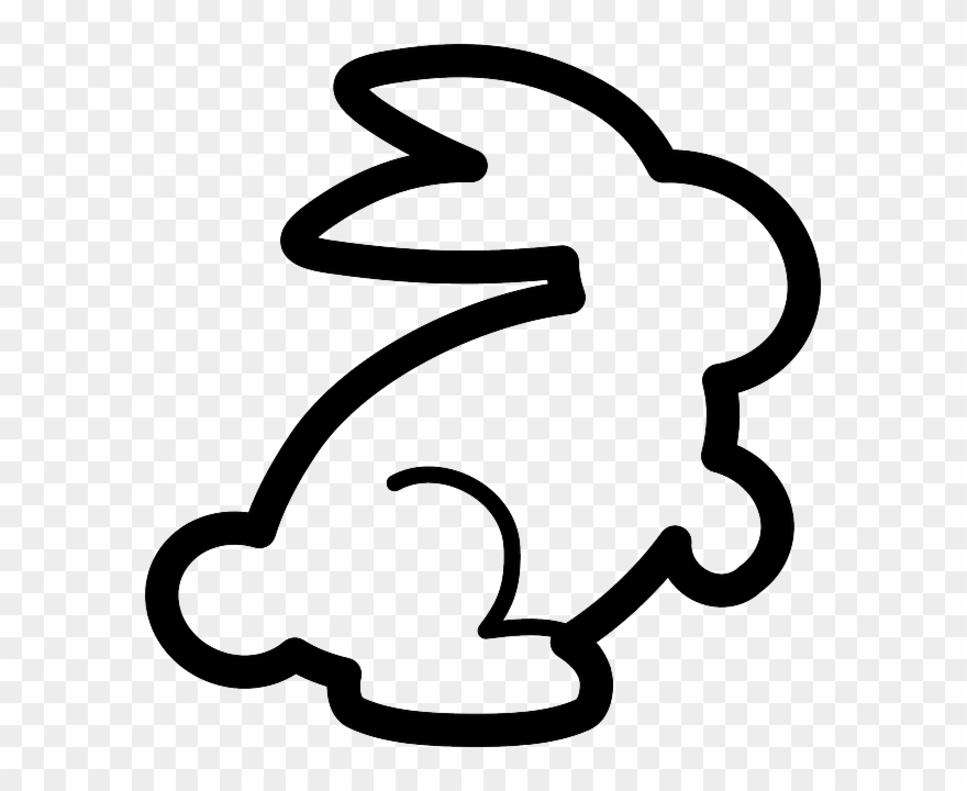 Follow The White Rabbit - Rabbit Clipart