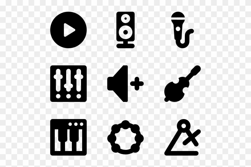 Musical Note Png 31 Musical Note Icon Packs Vector - Music Control Icon Png White Free Clipart