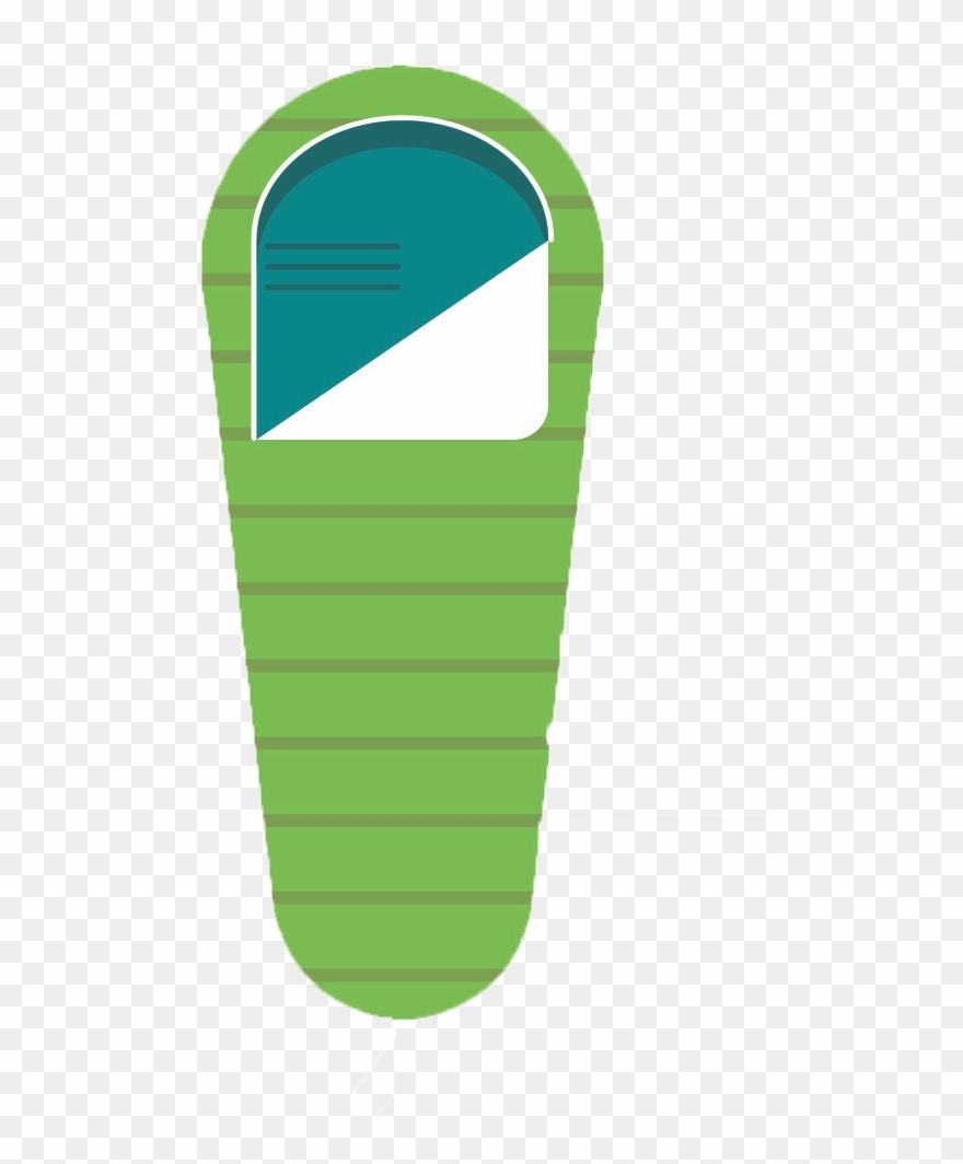 Don't Allow Your Sleeping Bag Get Soaked - Illustration Clipart