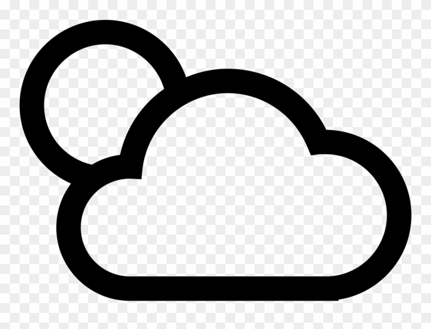 Partly Cloudy Comments - Heart Clipart