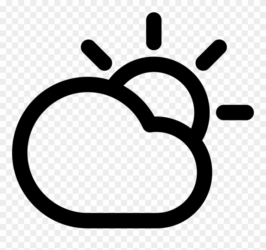 Hk Cloudy Comments - Sun Icon Free Png Transparent Clipart