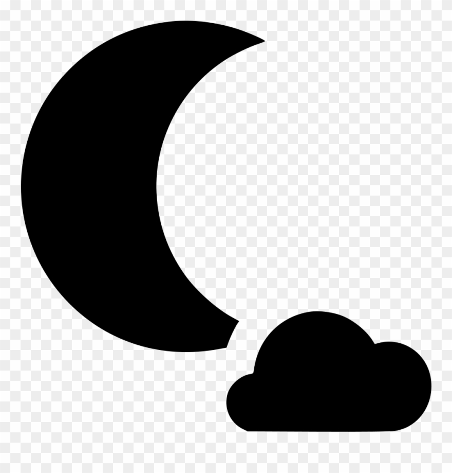Night Partly Cloudy Comments Clipart