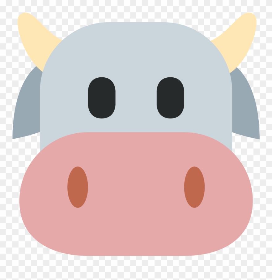 Cow Face - Cow Face Emoji Clipart