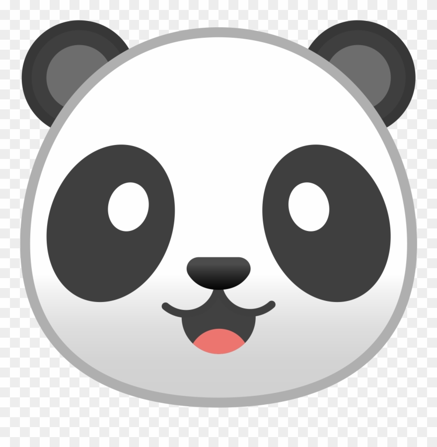 Open - Panda Emoji Clipart