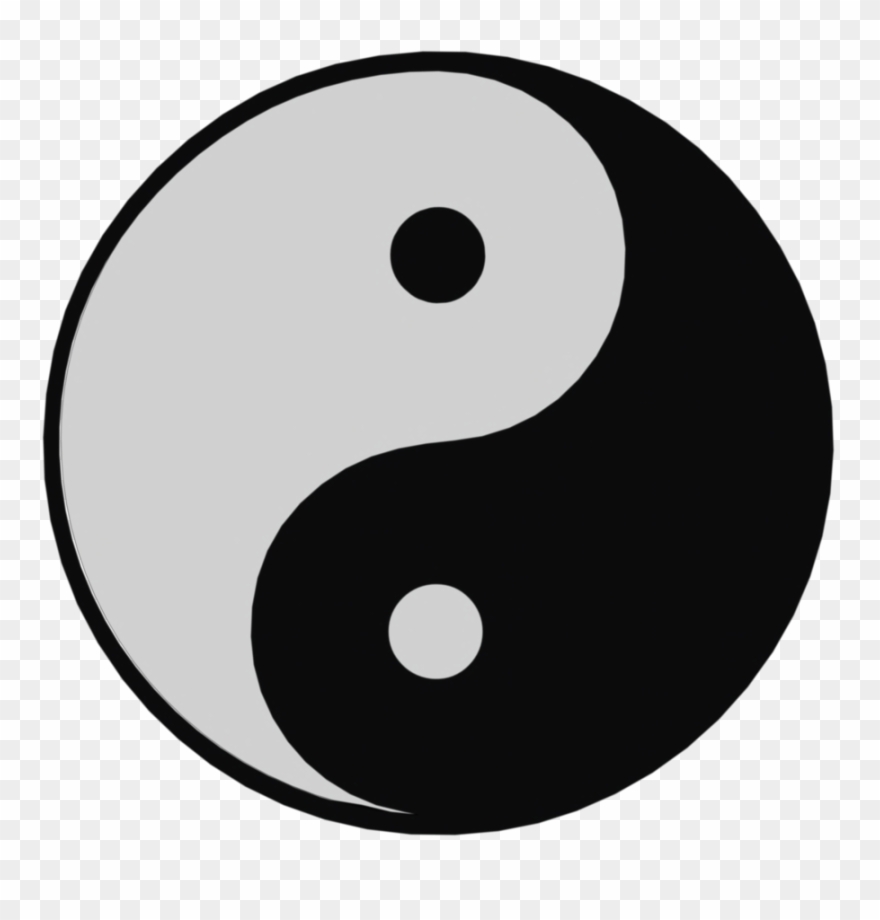 Sign Themed Video Clipart Of Ying Yang Symbol - Yin Yang Symbol - Png Download