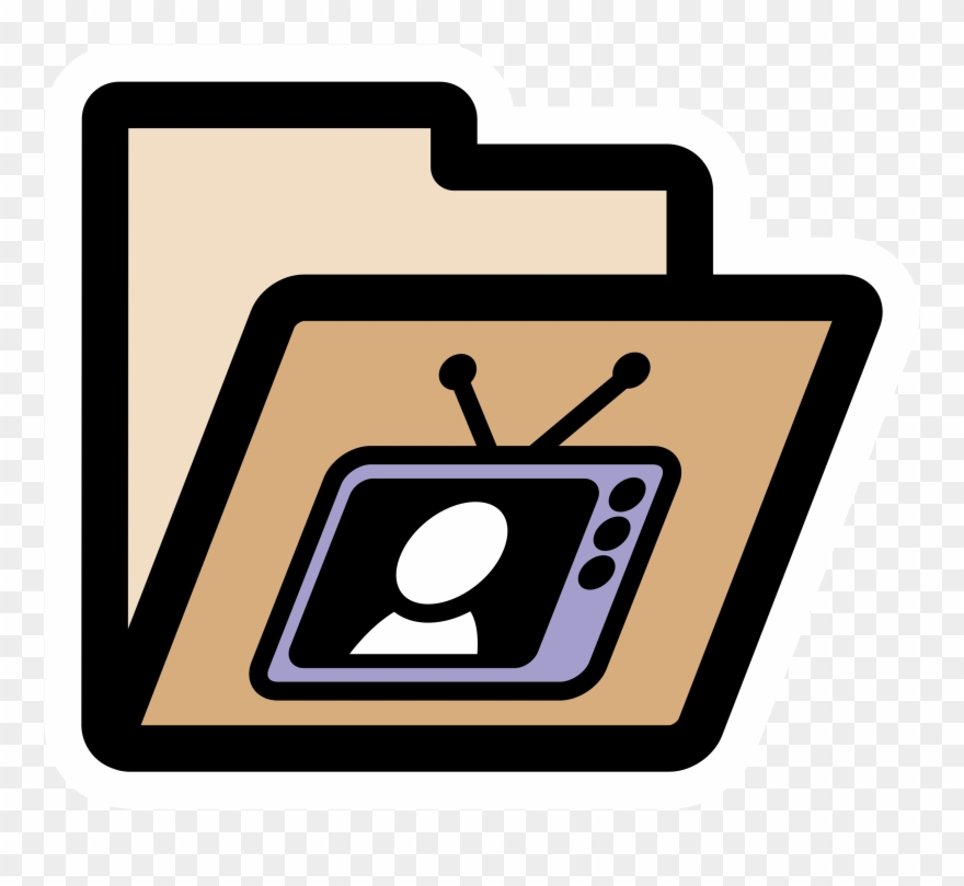 Big Image - Black And White File Folder Clipart - Png Download