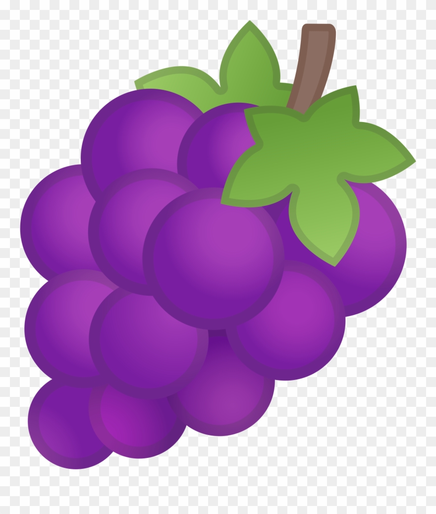 Open - Grape Emoji Clipart