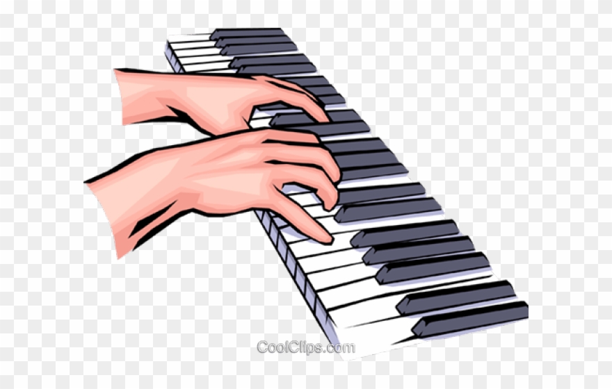 Keyboard Clipart Hand On - Keyboard Player Clipart - Png Download