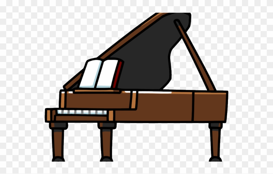 Piano Clipart Harpsichord - Grand Piano Cartoon Png Transparent Png