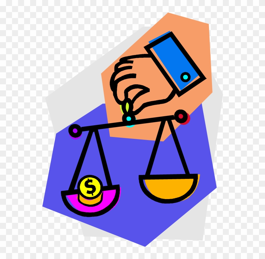 Balance - Money Vs Moral Values Clipart
