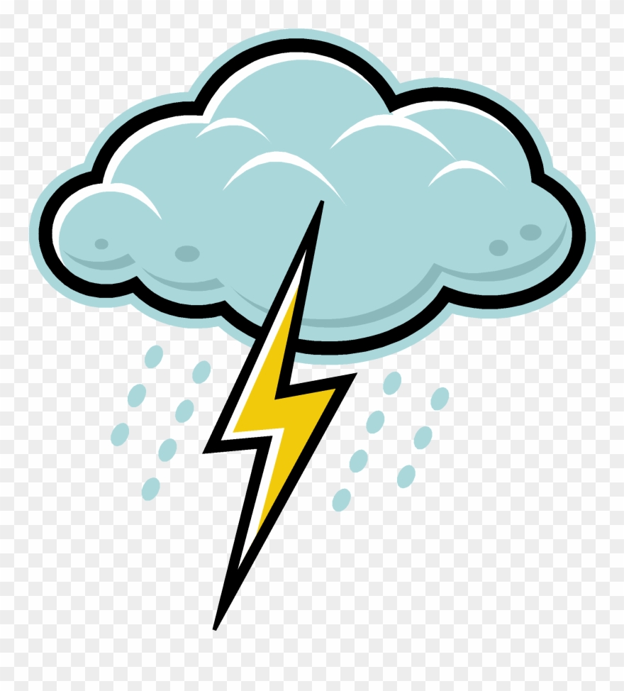 Should Proceed There After All Equipment Has Been Shut - Cloud And Lightning Bolt Clipart