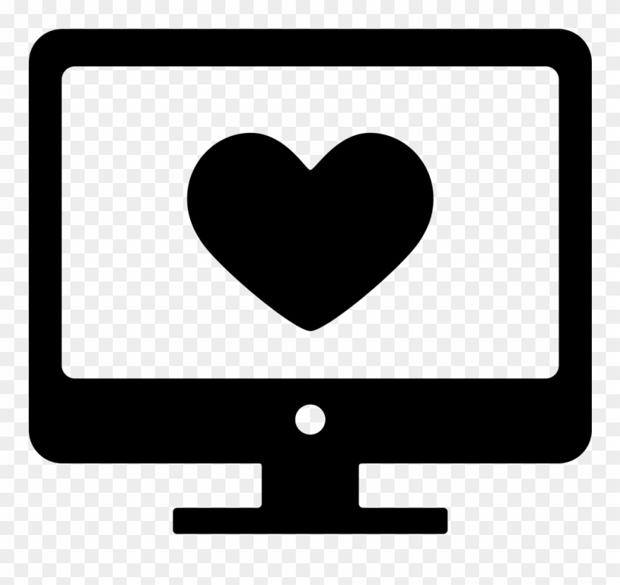 Take The Texas Public Library Technology Survey - Computer Screen With Heart Clipart