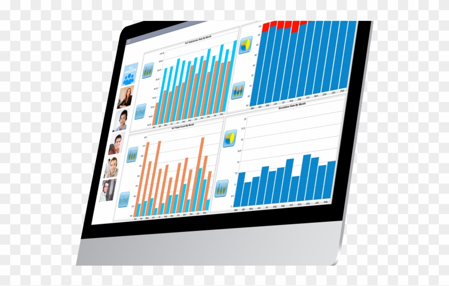 Tech Clipart Computer Analyst - Dashboard - Png Download