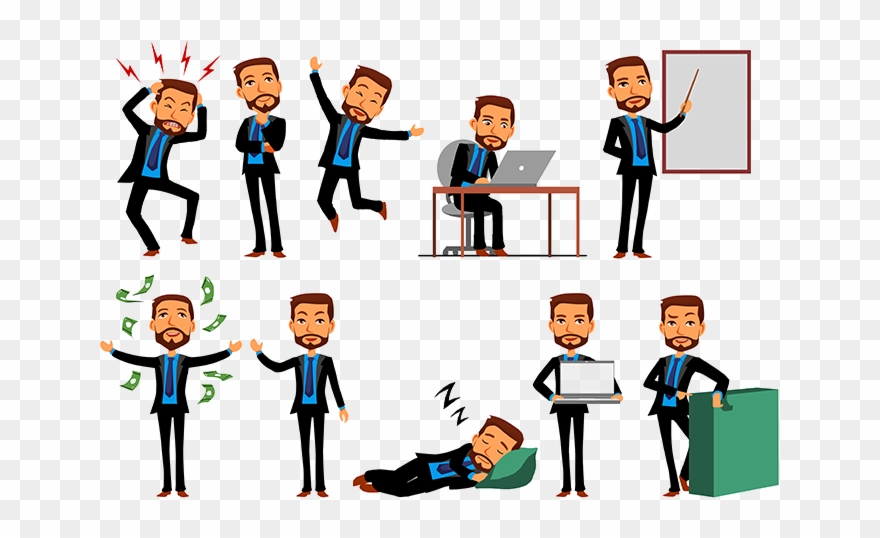 Mascot Animate Save On - Animated African Business Man Clipart