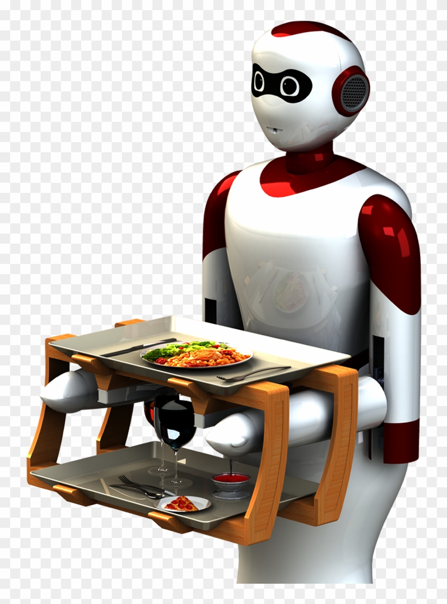 Ginger - Waiter Robot Clipart