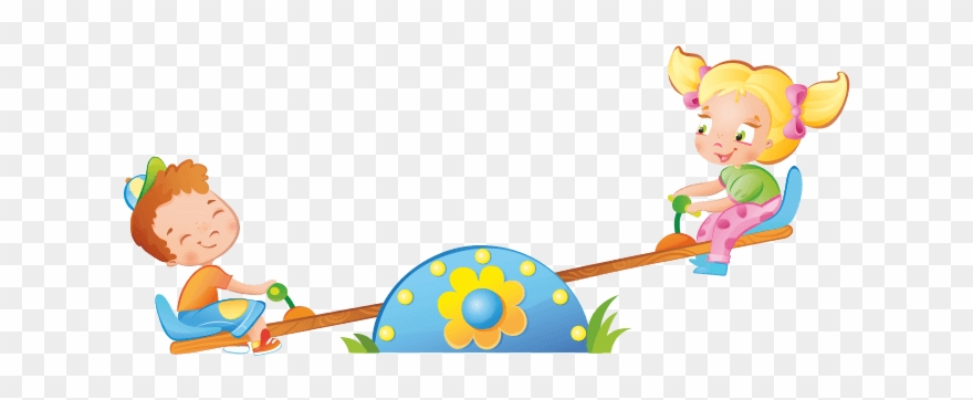 Children At The Park - Parco Giochi Illustrazione Png Clipart