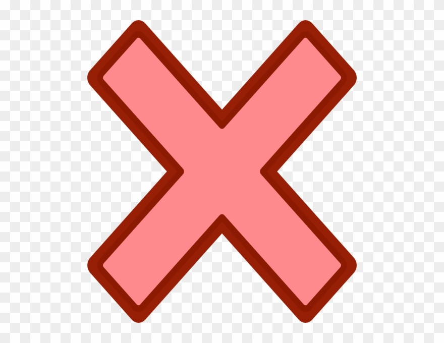 Pink Multiplication Sign Clipart