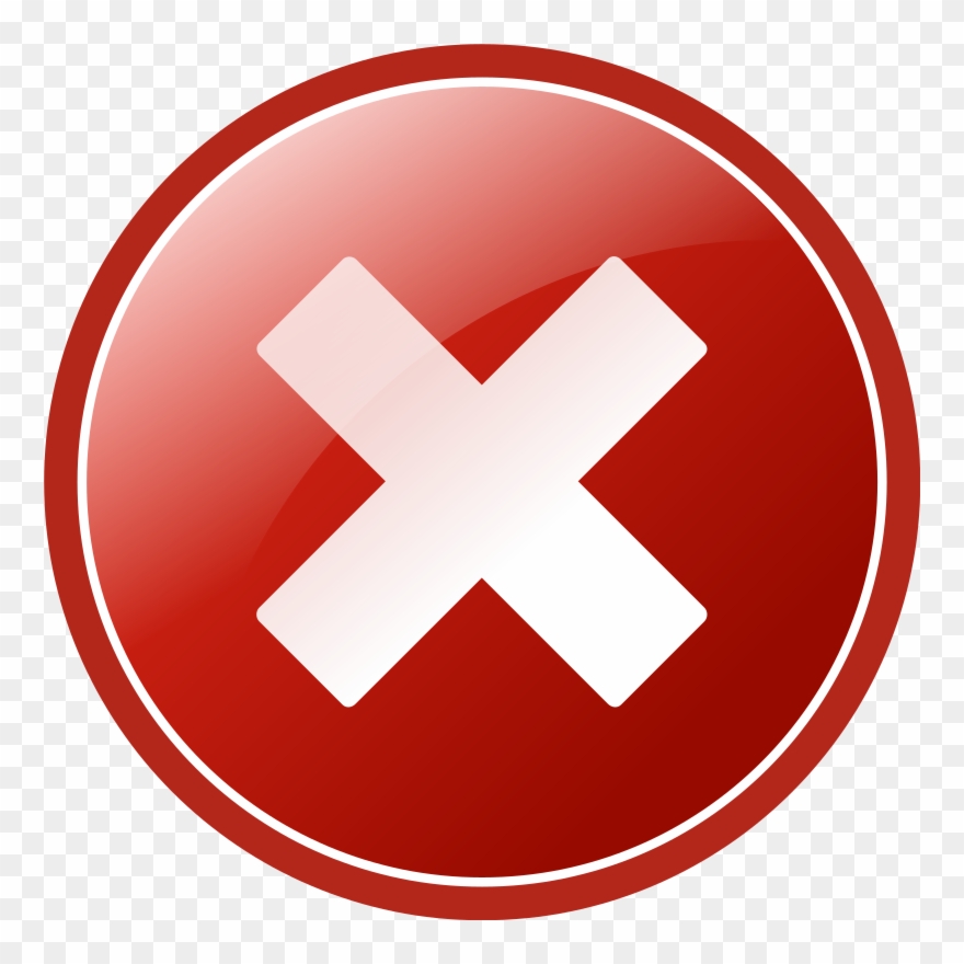 Medium Image - Red Times Icon Clipart