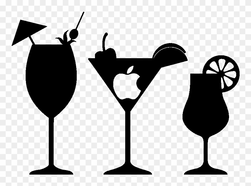 Sticker Cocktail Apple Ambiance Sticker Si 0012 - Sticker Clipart