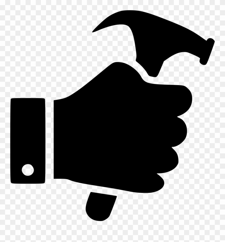 Clipart Hammer Design Technology Tool - Hand Hammer Icon Png Transparent Png