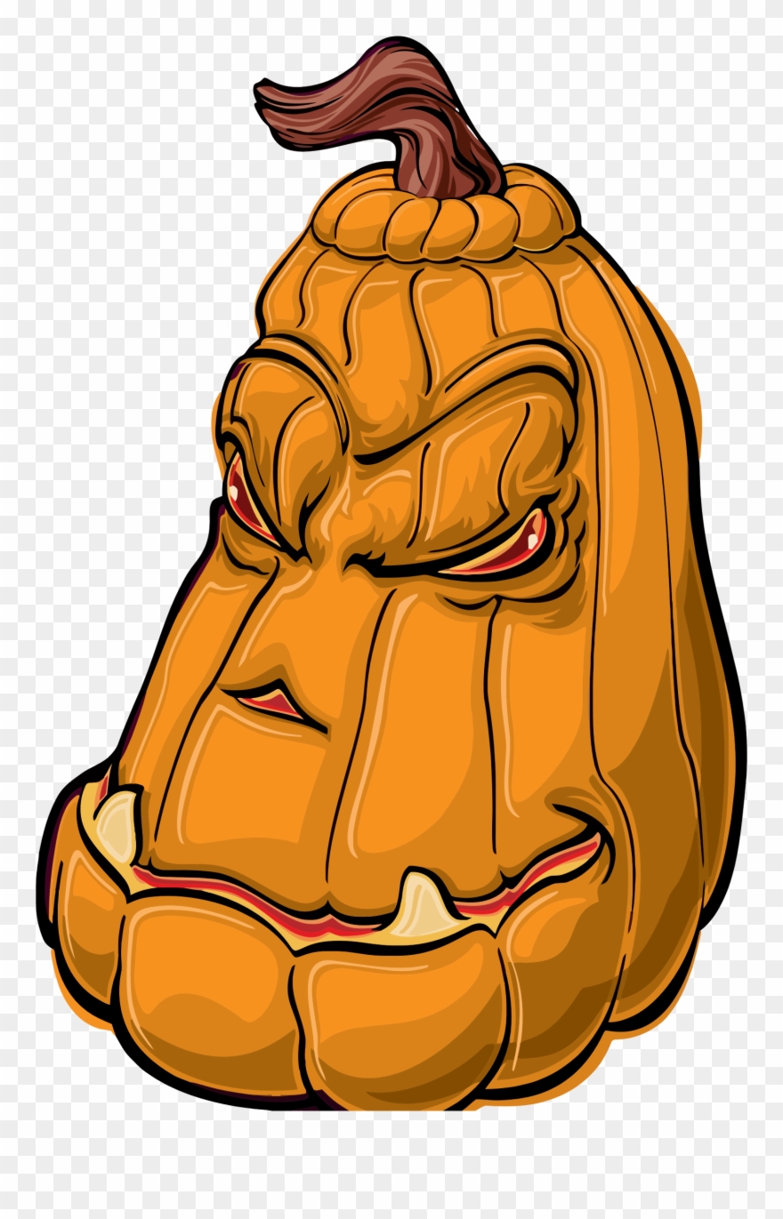 Big Image - Pumpkin - Halloween Unisex T-shirts Clipart