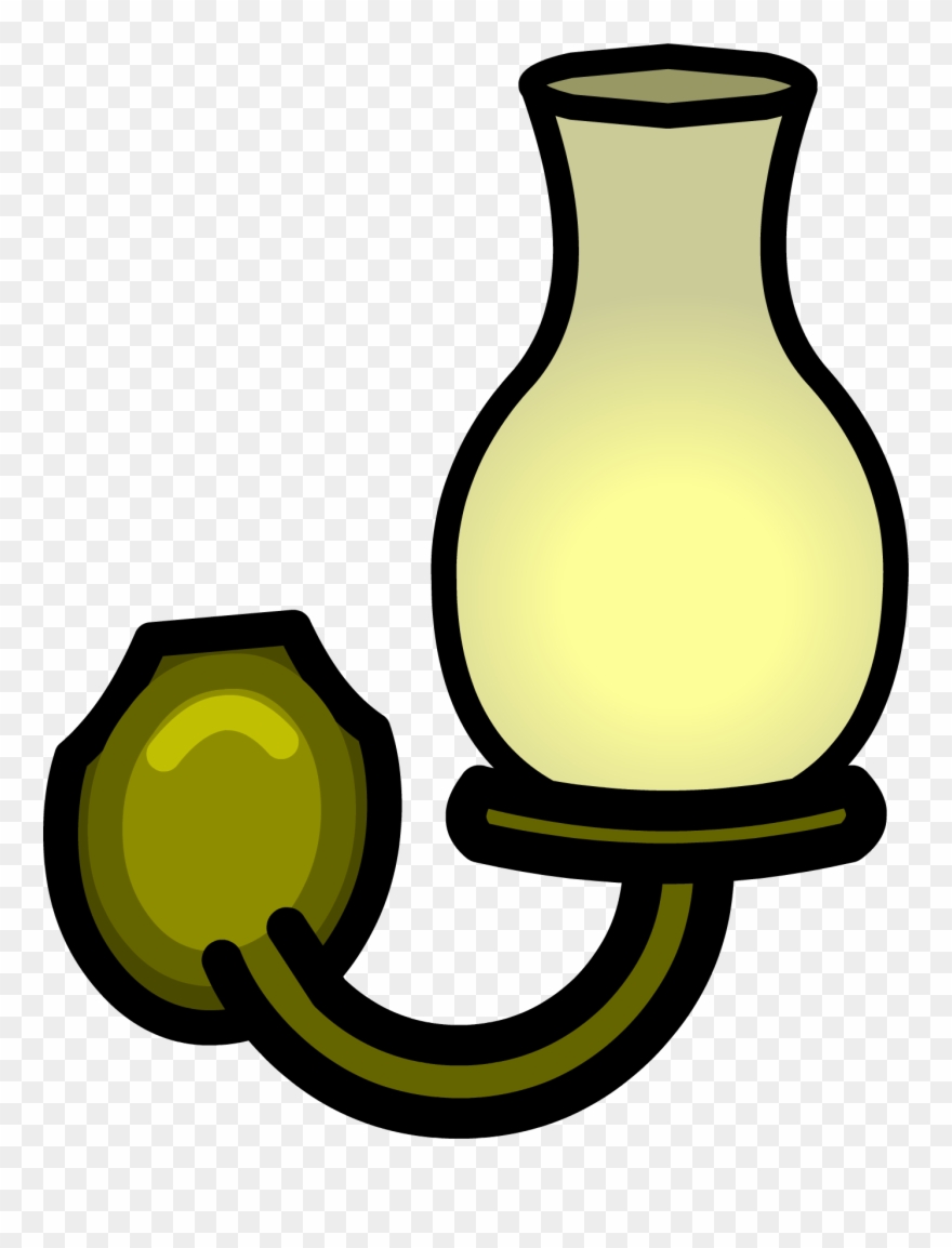 Lamp Clipart Wall Lamp - Wall Lamp Clip Art - Png Download