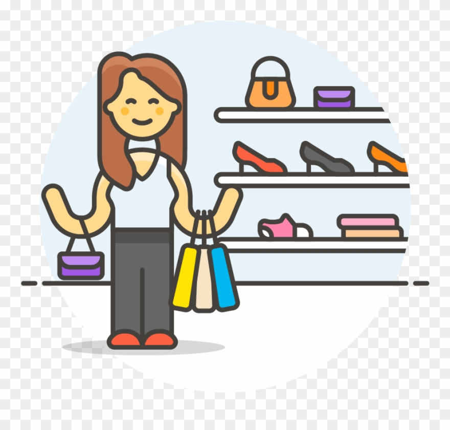 No Credit Cards - Mujer De Compras Icono Png Clipart
