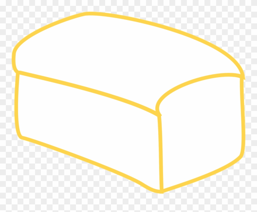 Toast Bread Loaf - Gambar Roti Tawar Kartun Clipart