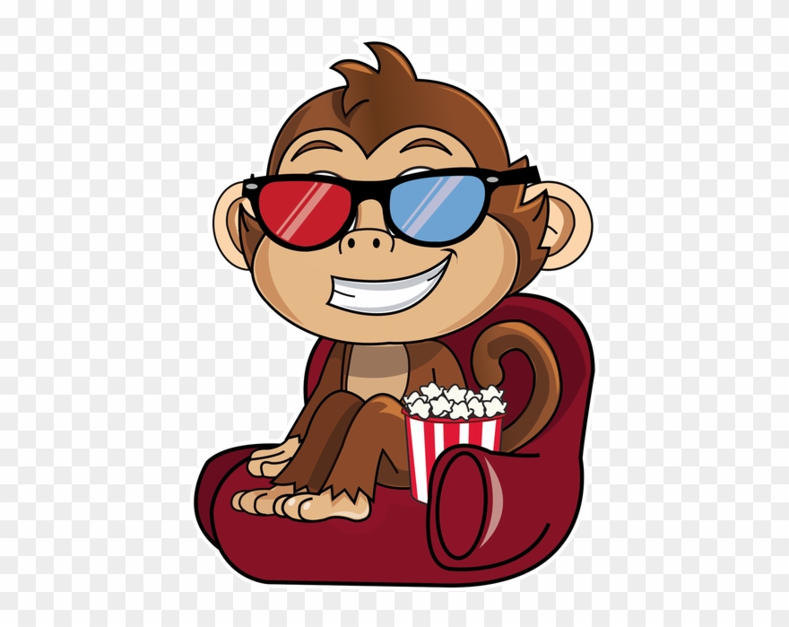 Cute Monkey Stickers Messages Sticker-9 - Gambar Monyet Lucu Kartun Clipart