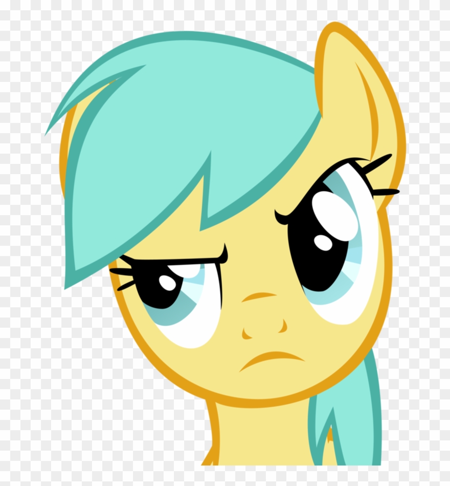 Raindrops Face Free Collection - Suspicious Mlp Clipart