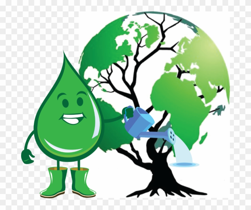 Raindrops Clipart Water Bill - Make The Earth A Better Place - Png Download