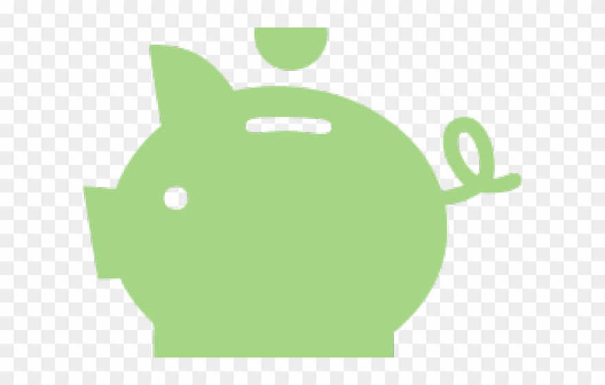 Piggy Bank Icon Black Clipart