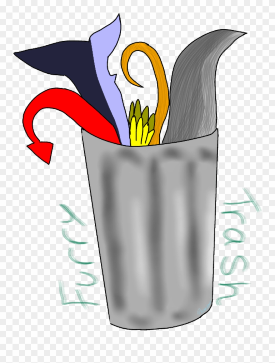 Furry Trash - Giant White Arum Lily Clipart