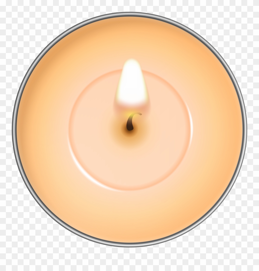 Round Orange Candle Png Clip Art Transparent Png