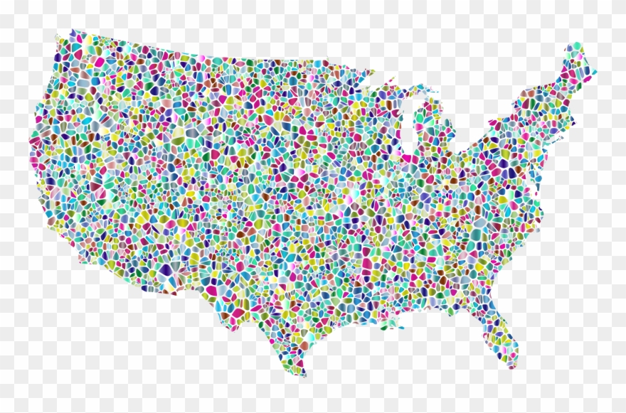 Big Image - Mountain East Conference Map Clipart