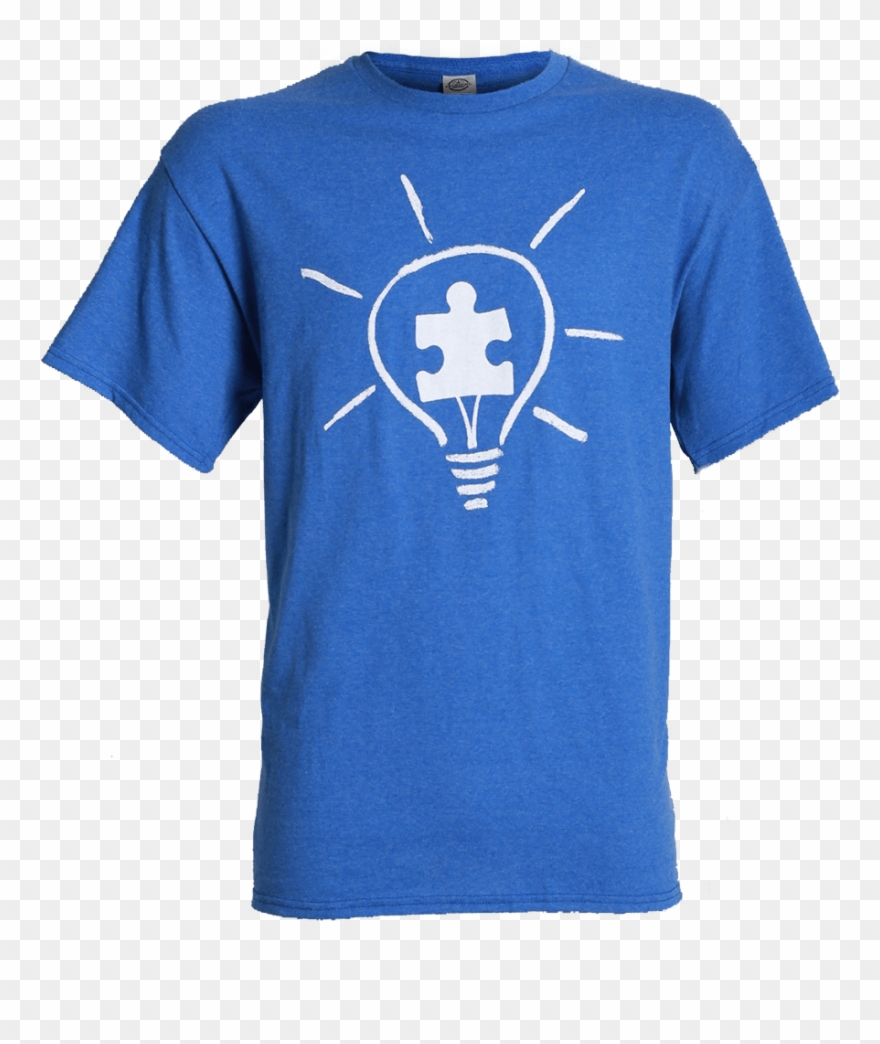 Autism Speaks Adult Light It Up Blue T-shirt Light - Goodyear T Shirts Clipart