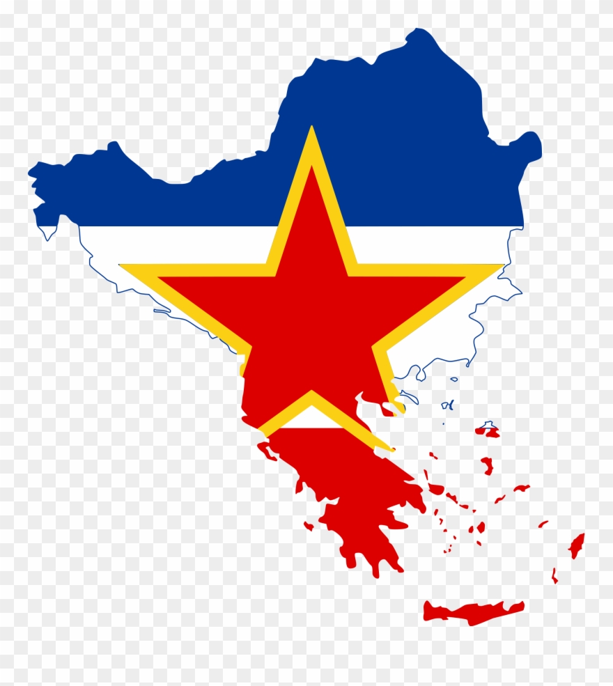 Open - Flag Map Of Balkans Clipart