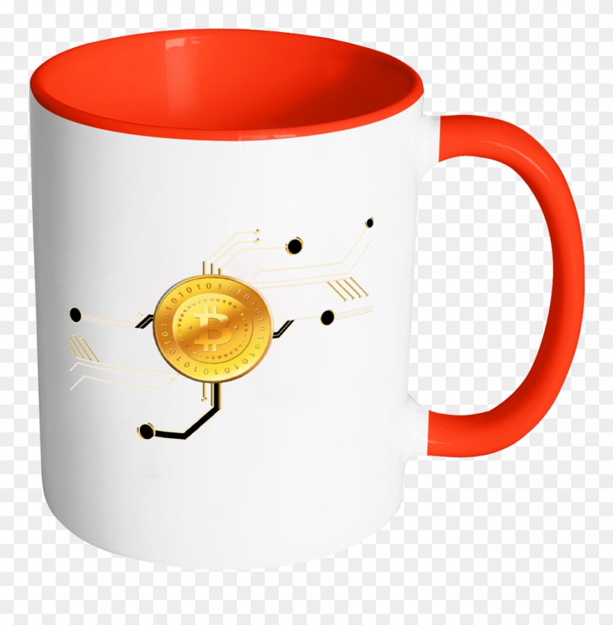 Bitcoin Circuit Board Accent Mug-fashion For Crypto - Mug Clipart