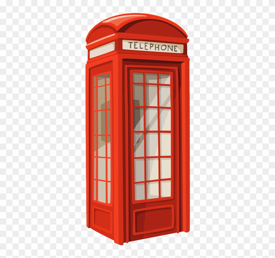 Clipart Telephone Cabin - Phone Booth Png Transparent Png