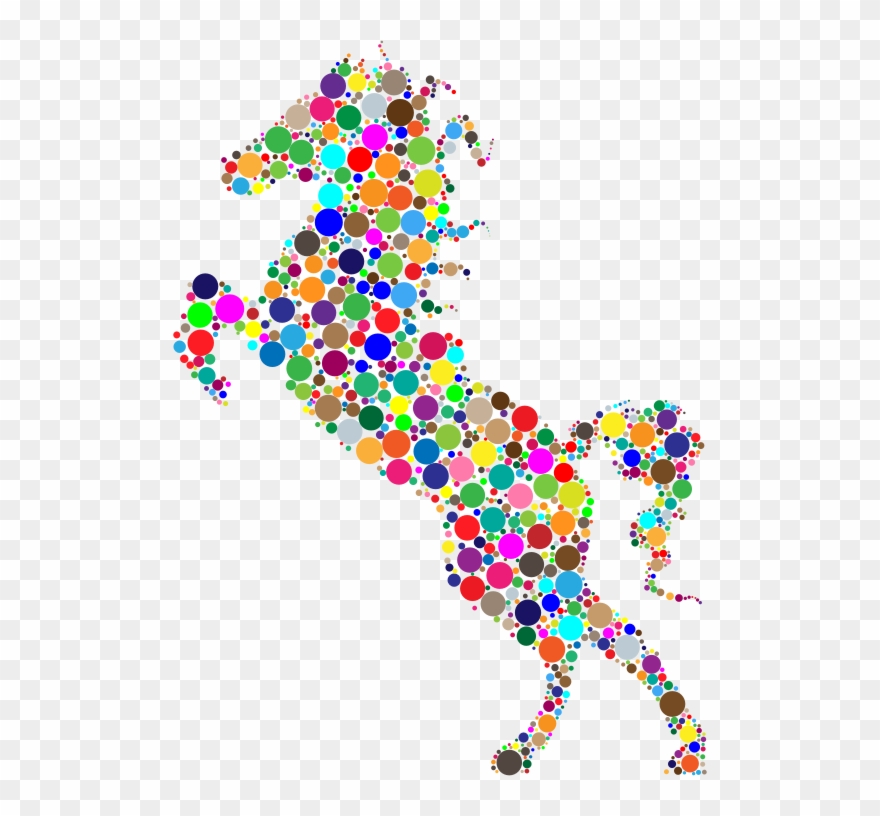Colorful Horse Png Clipart Stallion Friesian Horse - Colorful Horse Png Transparent Png