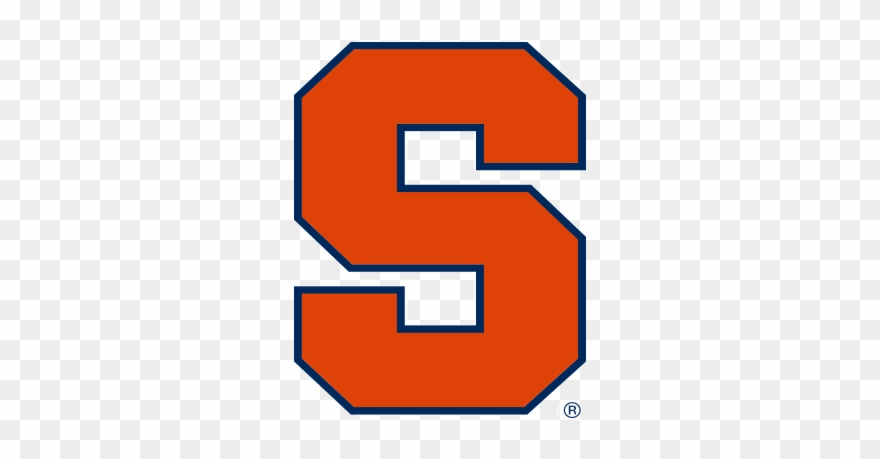S - Syracuse Orange Die-cut Decal - 8"x8" Color Clipart