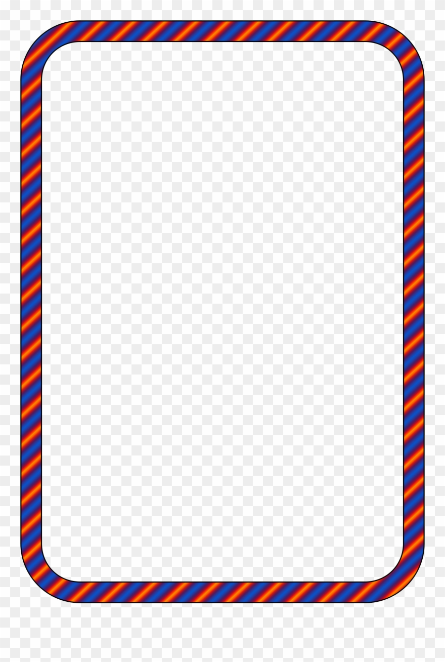 Orange Clipart Borders - Frame Border Png A4 Size Transparent Png