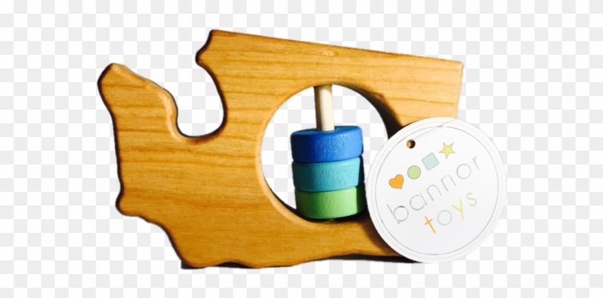 Washington State "tacoma" Rattle - Channing Baby & Co. Clipart