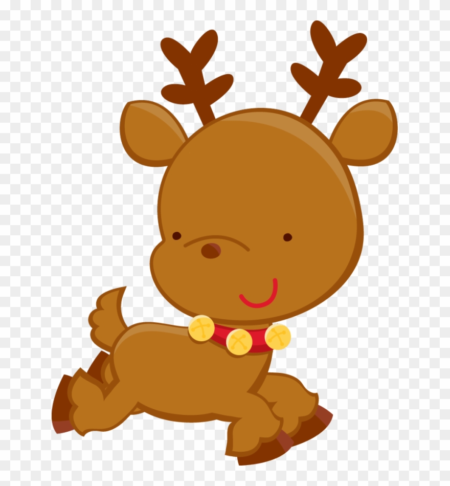 Christmas Clipart - Renos Navideños Animados Png Transparent Png